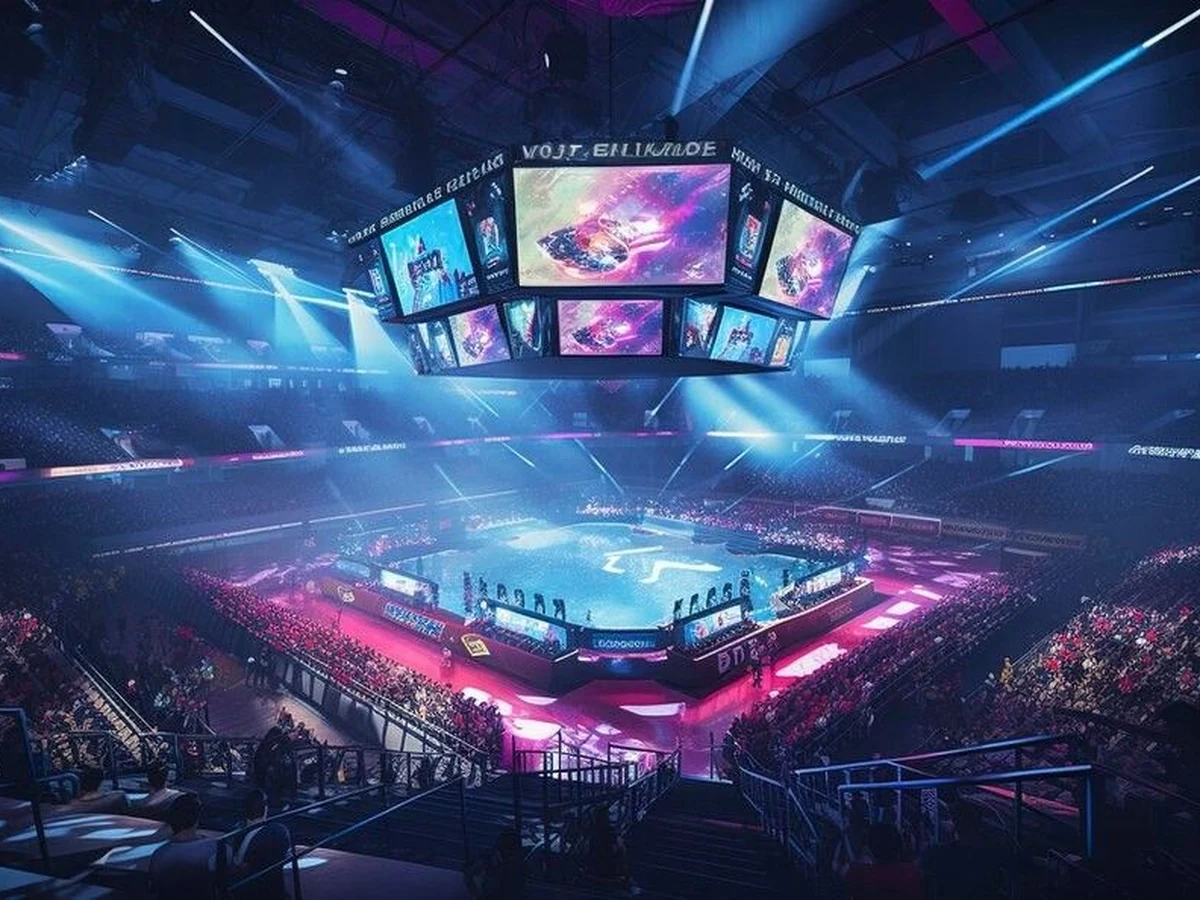 Tampilan visual arena permainan digital PC777